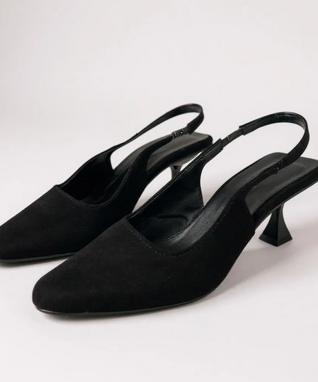 Noir Grace Slingbacks