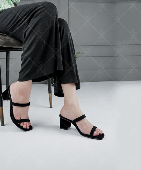 Plain 2 Patti Heels