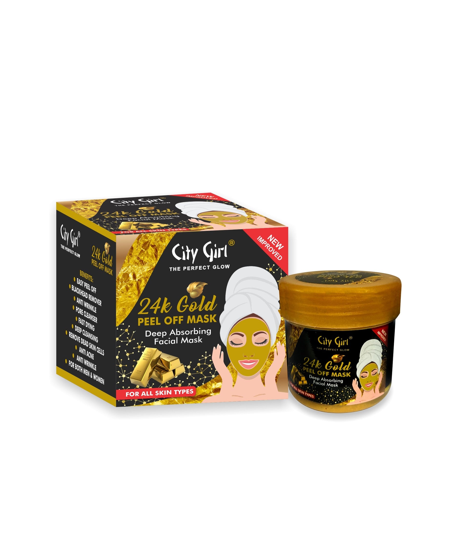 City Girl 24k Gold Peel Off Mask