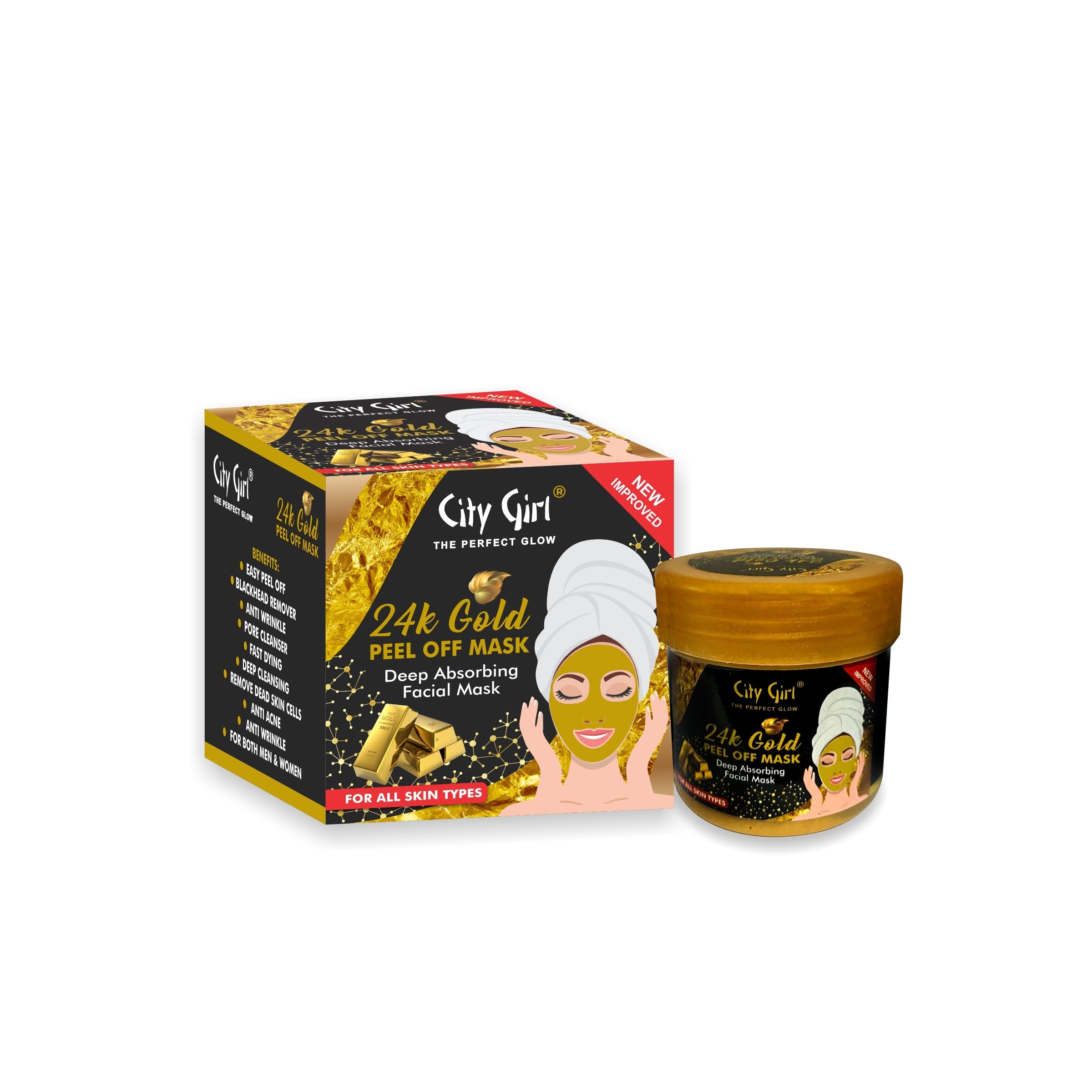 City Girl 24k Gold Peel Off Mask