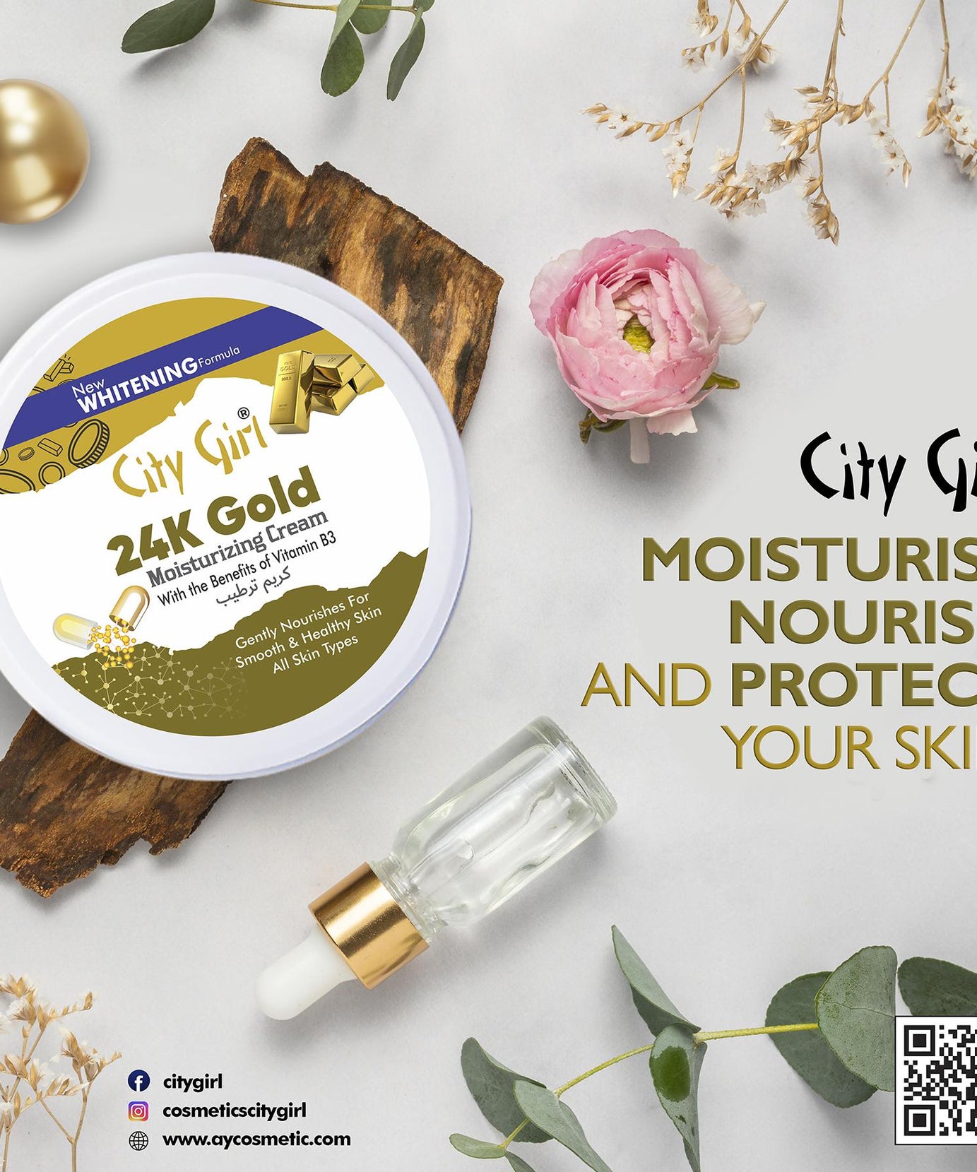 City Girl 24K Gold Moisturizing Cream