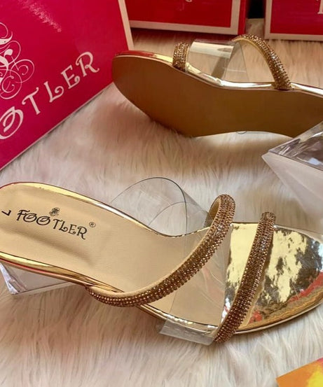 Transparent Mesh Heels