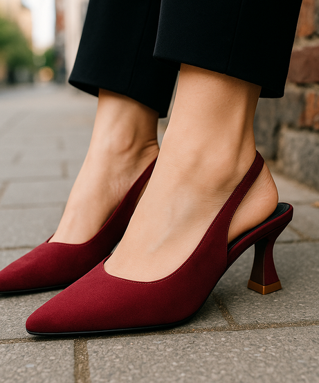 Noir Grace Slingbacks