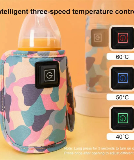 USB Milk Water Warmer Travel Stroller Insulated Bag Baby