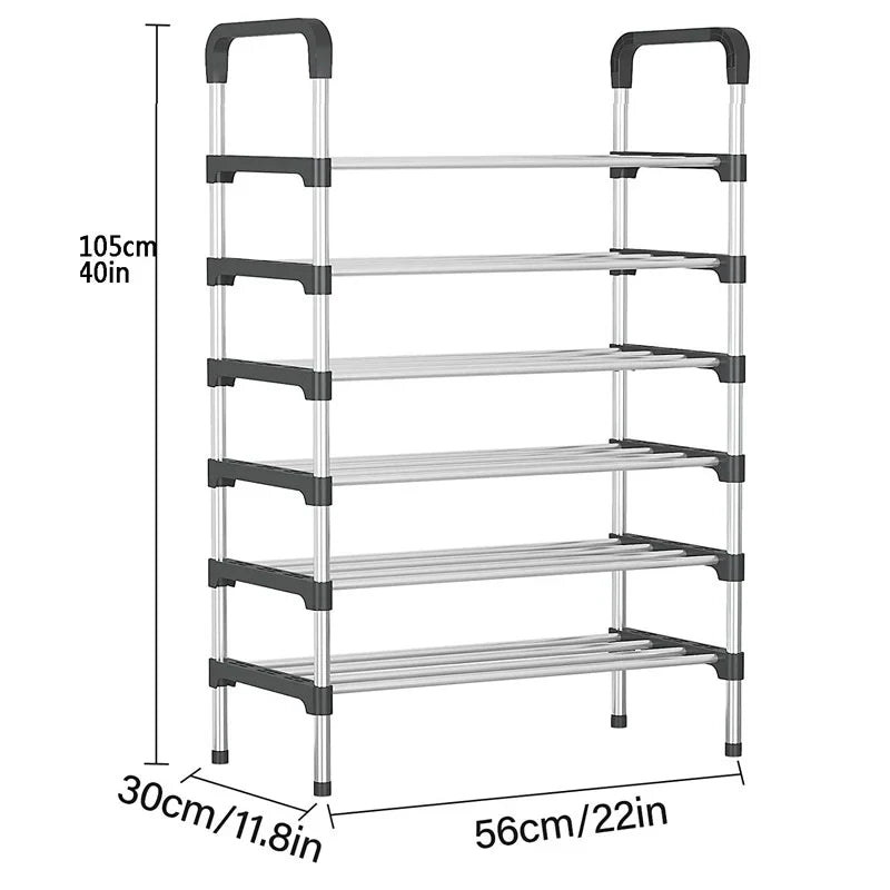 7&8 Layers Shoe Rack Steel - High Quality