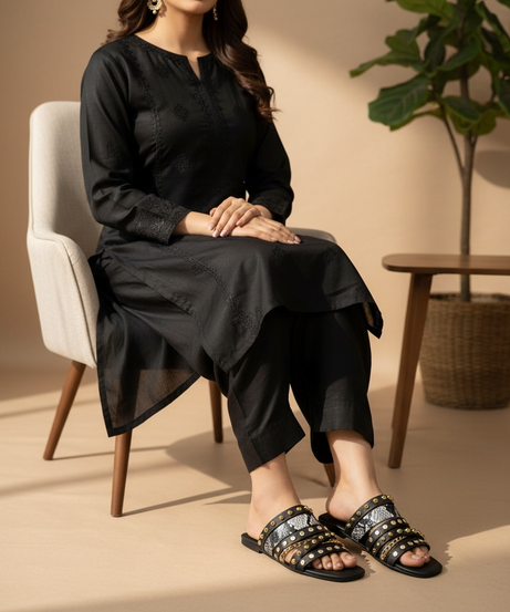 Golden Prowl Comfort Flats