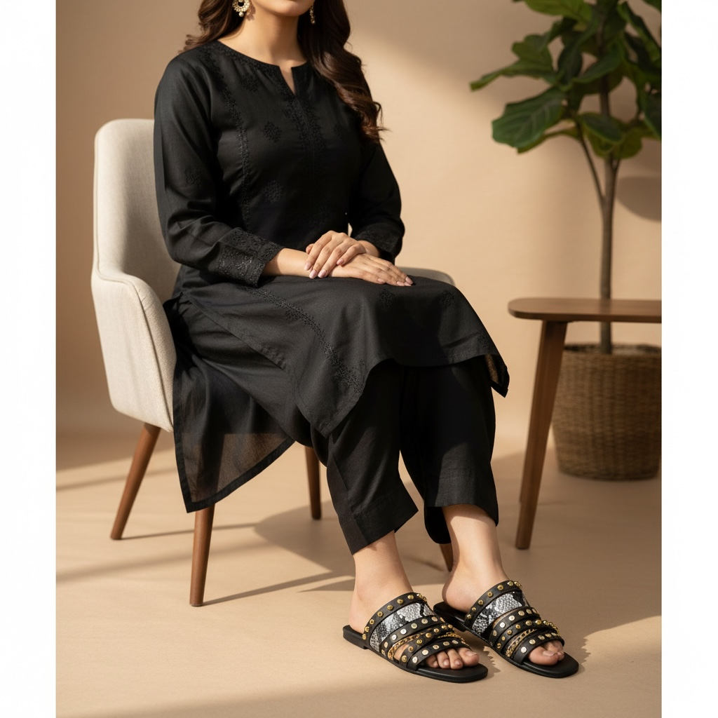 Golden Prowl Comfort Flats