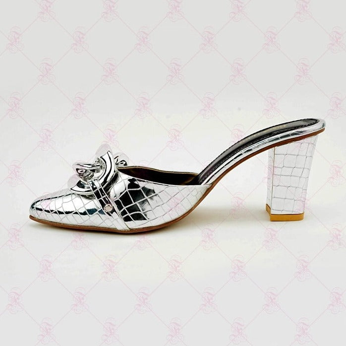 Crocodile Chain Heels