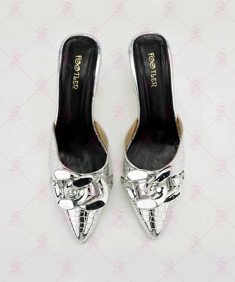 Crocodile Chain Heels