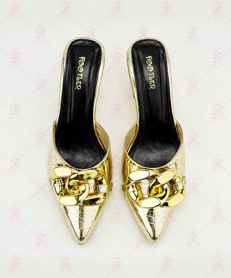 Crocodile Chain Heels