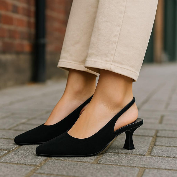 sling back heels