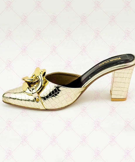 Crocodile Chain Heels