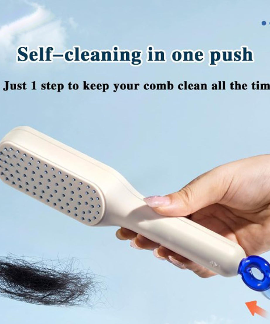 Magic Retractable Comb Self Cleaning Hair Brush