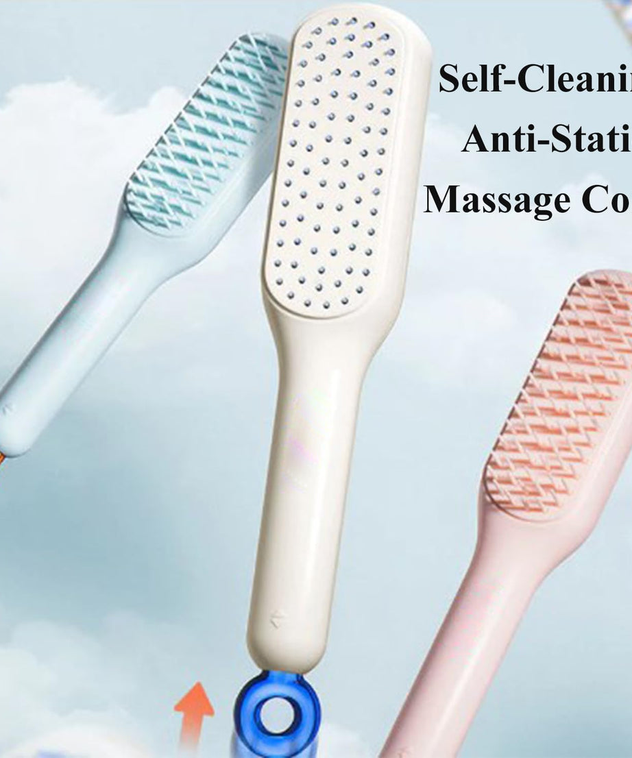 Magic Retractable Comb Self Cleaning Hair Brush