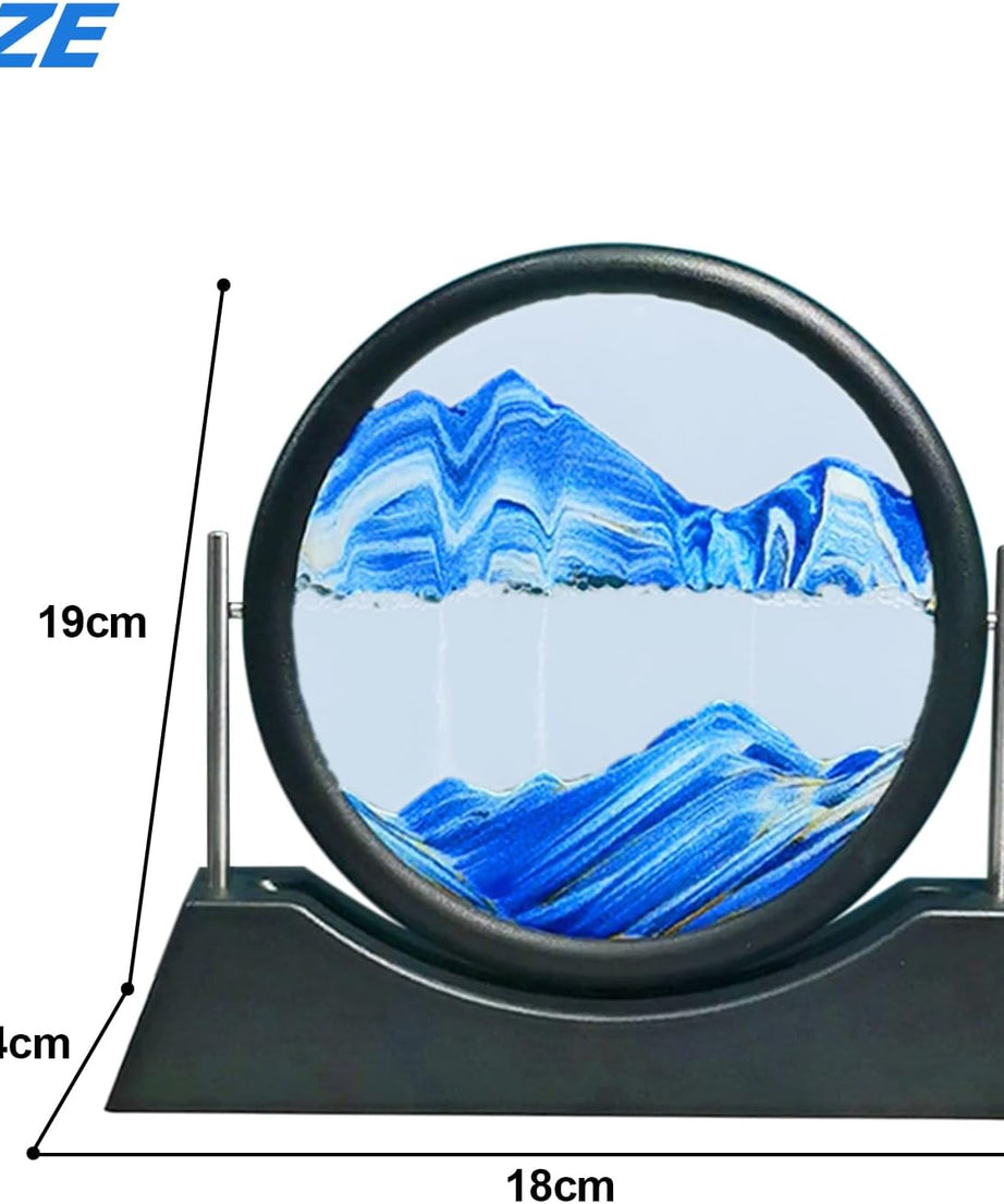 3D Moving Sand Art Lamp, Sand Lamp, Flowing Sand Painting