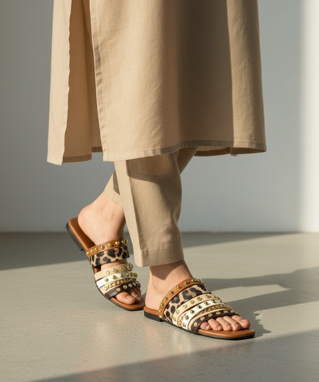 Golden Prowl Comfort Flats