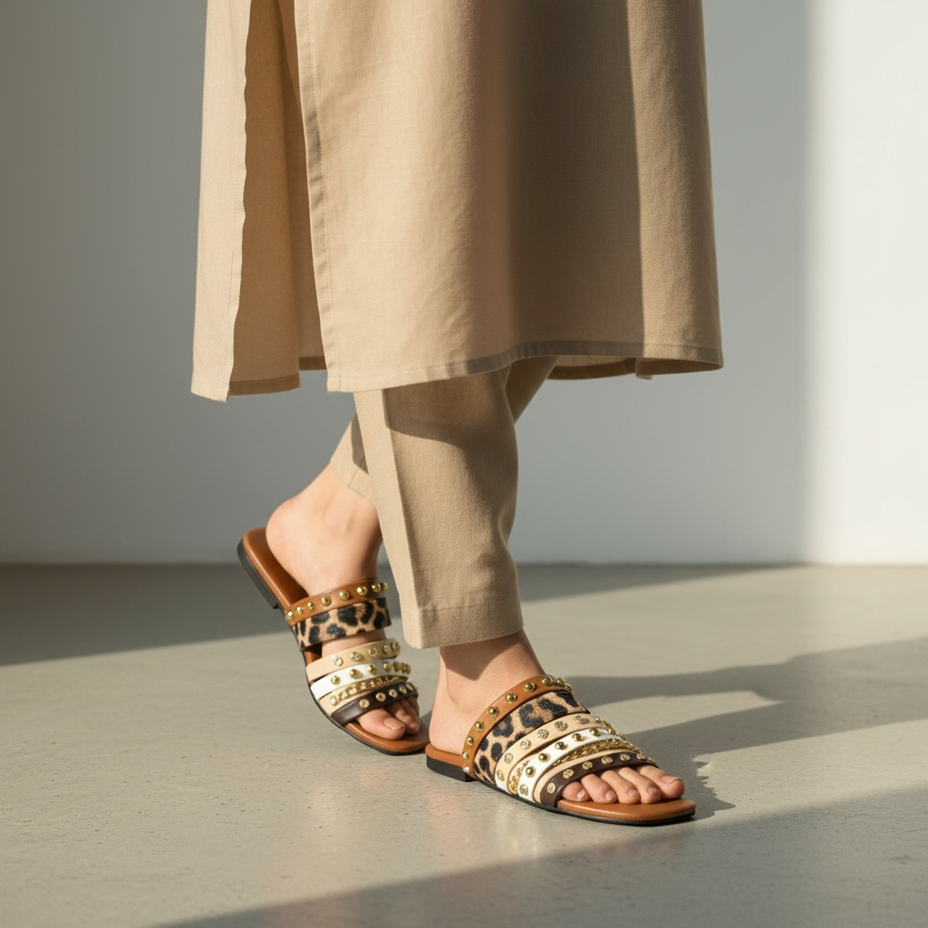 Golden Prowl Comfort Flats