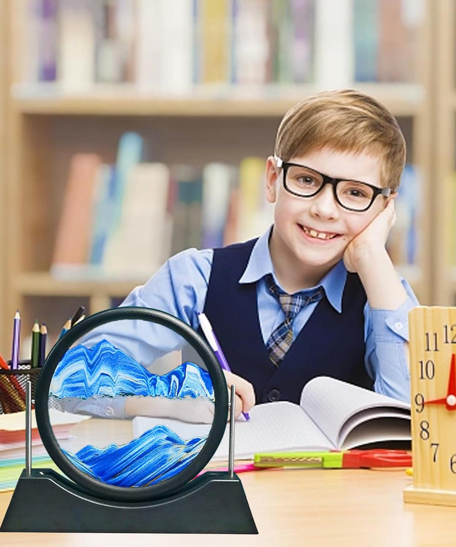 3D Moving Sand Art Lamp, Sand Lamp, Flowing Sand Painting