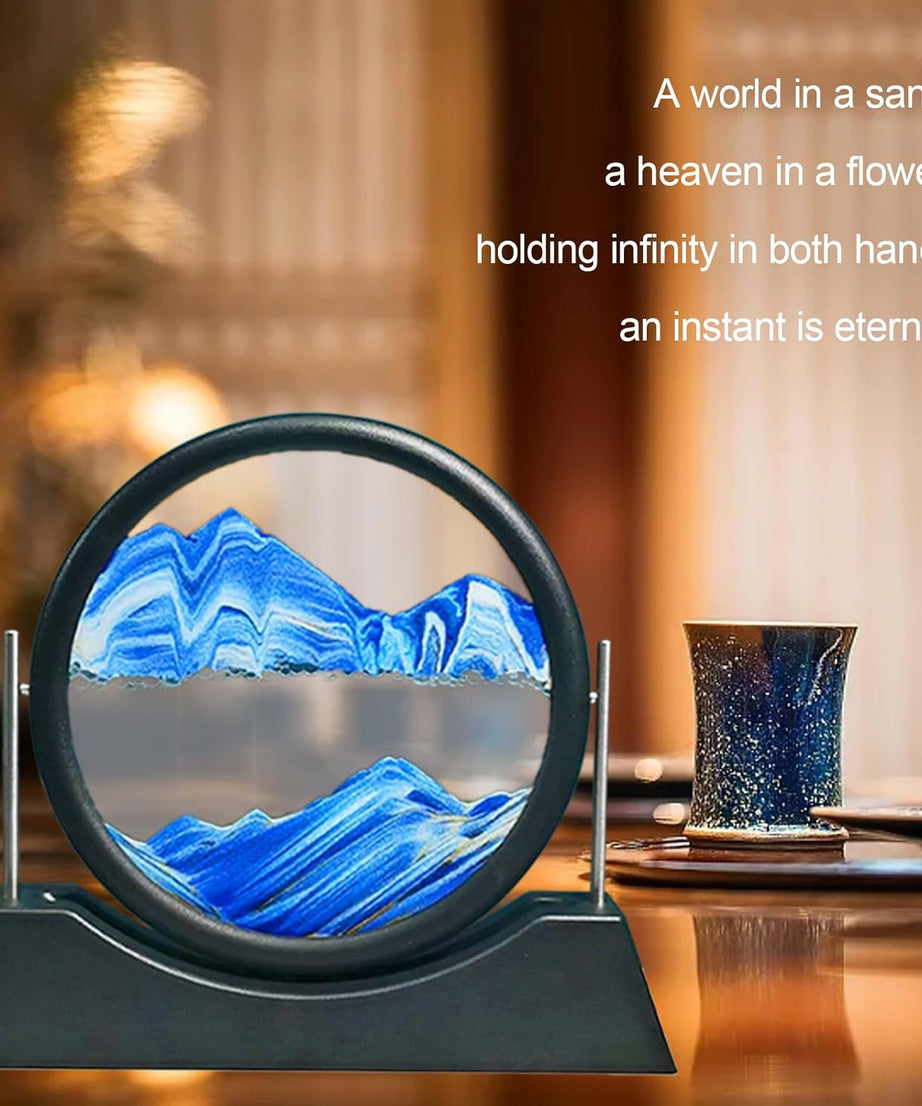 3D Moving Sand Art Lamp, Sand Lamp, Flowing Sand Painting