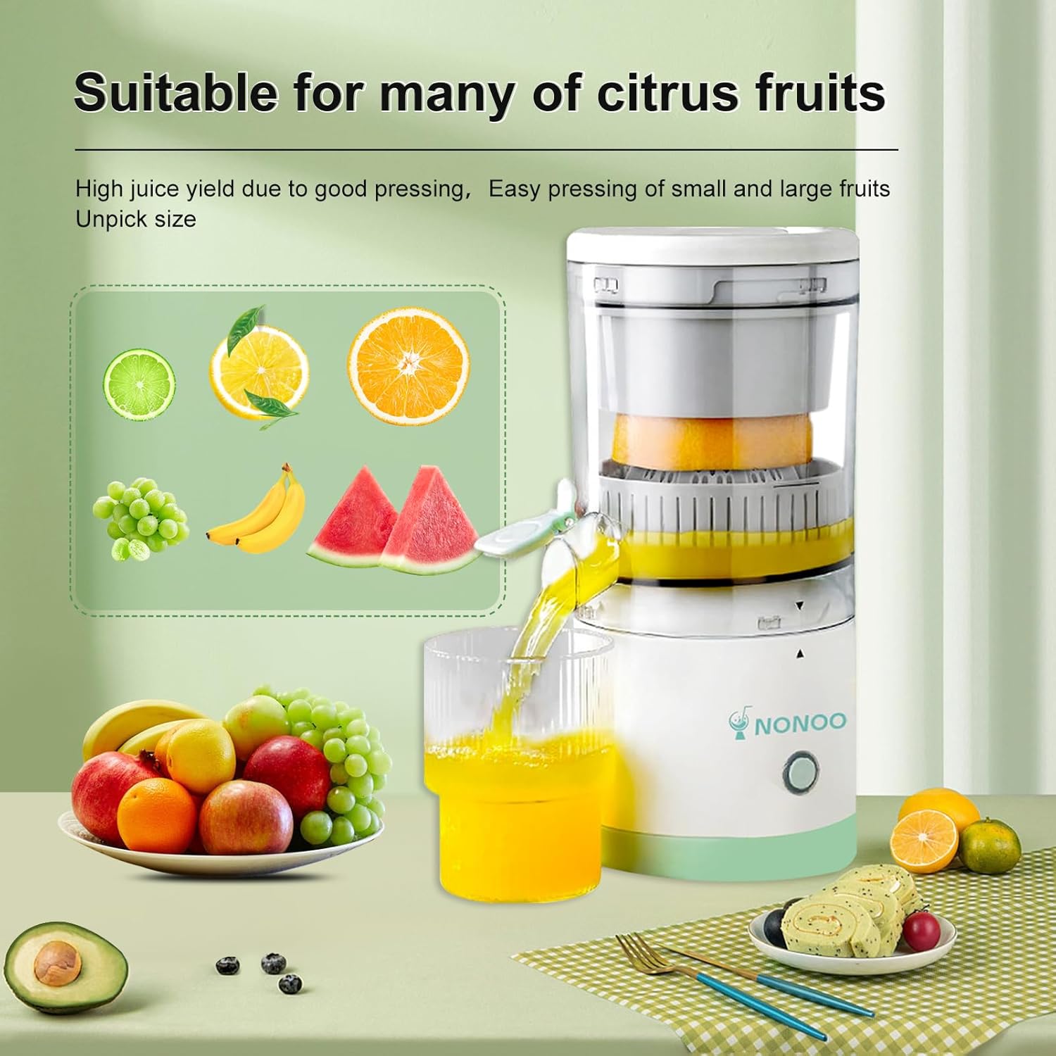 Rechargeable Electric Orange Juicer