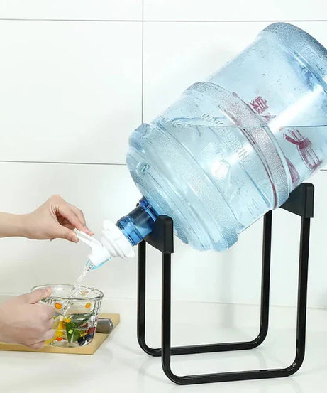 DISPENSER BOTTLE STAND with NOZZLE TAP