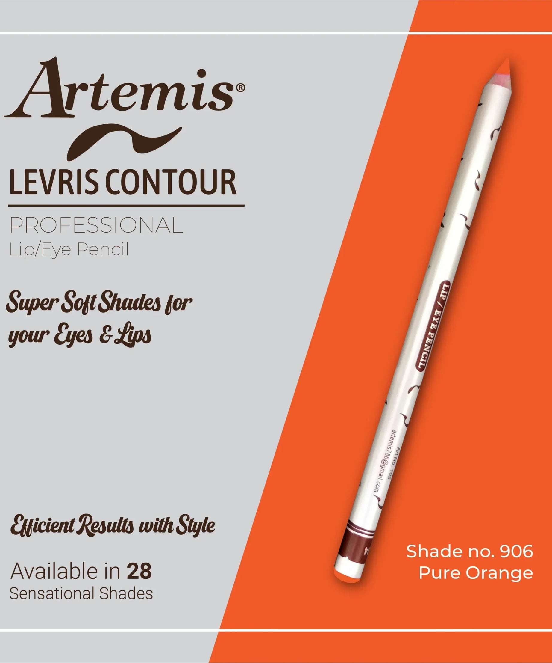 Artemis Lip / Eye Pencil 906 Pure Orange