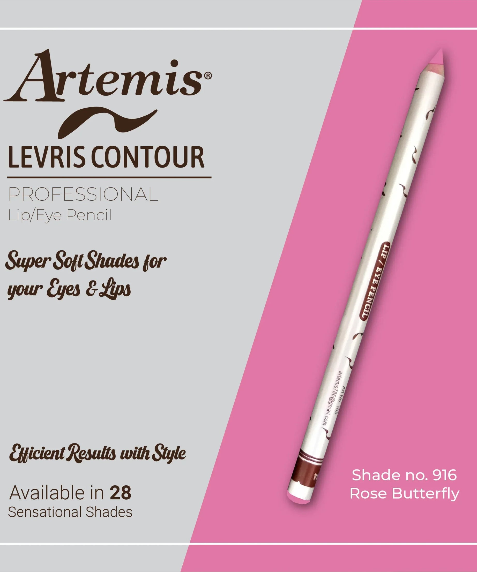 Artemis Lip / Eye Pencil 916 Rose Butterfly
