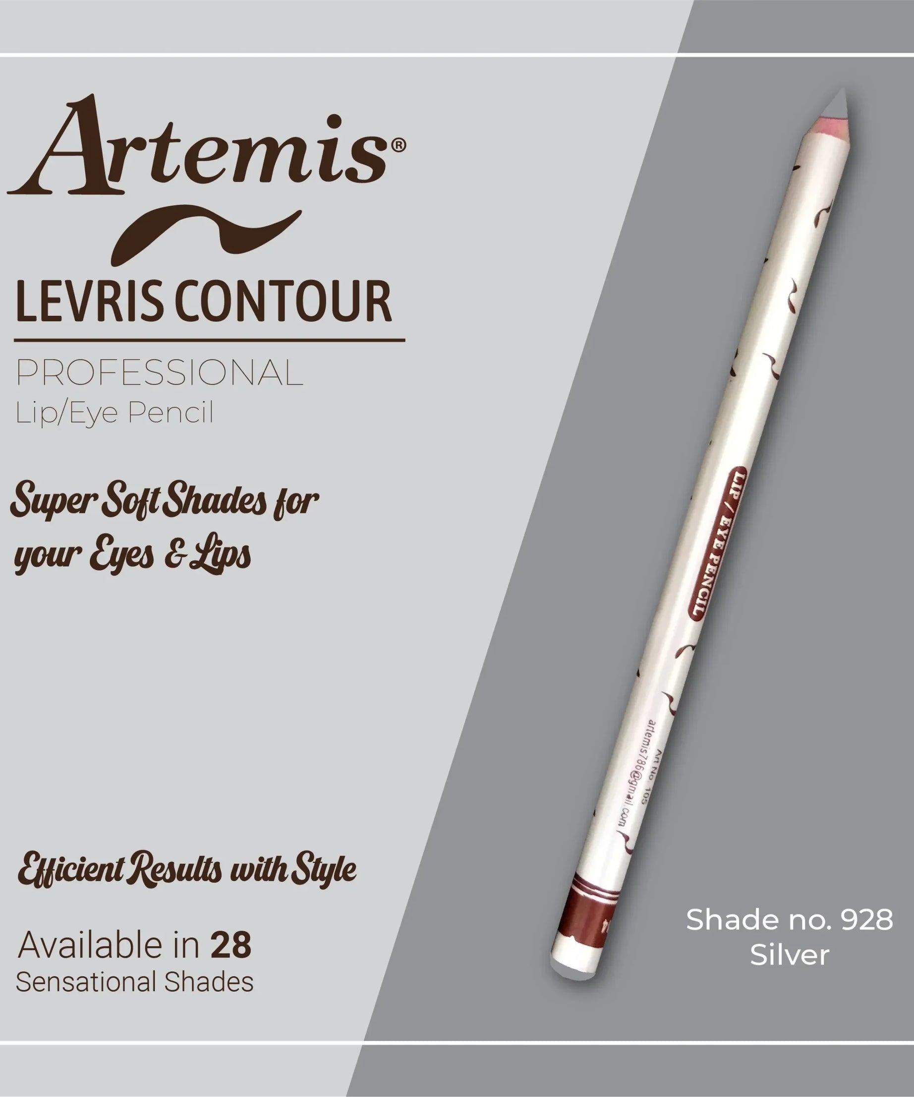 Artemis Lip / Eye Pencil 928 Silver