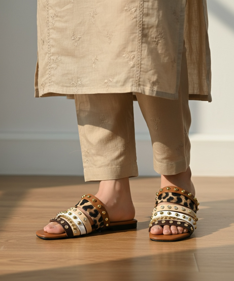 Golden Prowl Comfort Flats