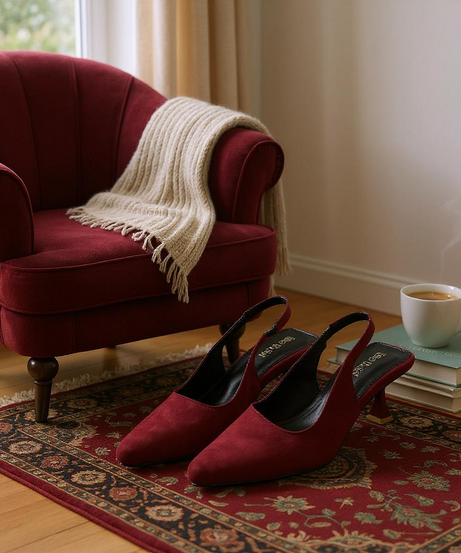 Noir Grace Slingbacks