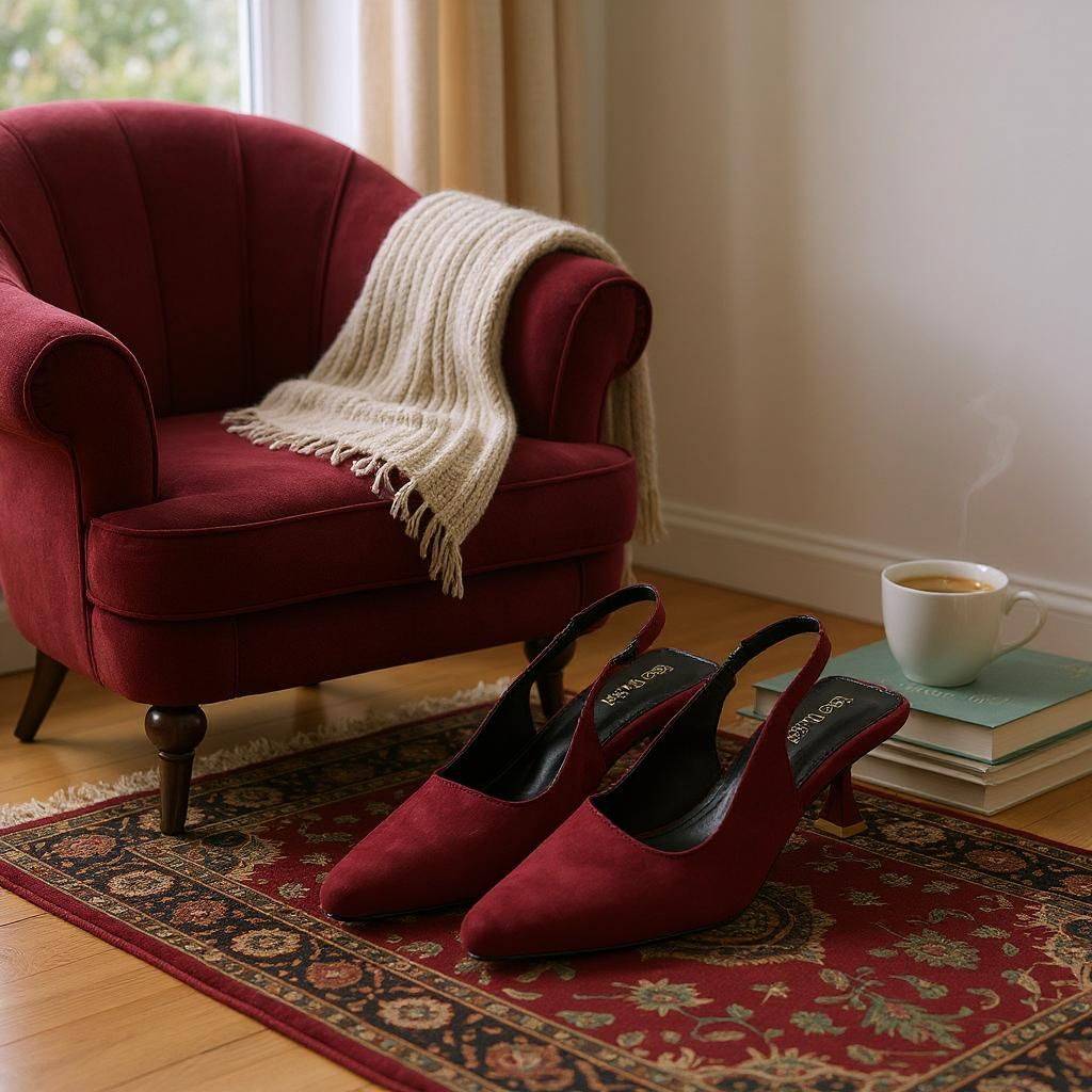 Noir Grace Slingbacks