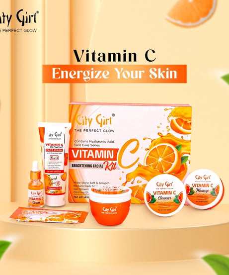 City Girl Vitamin C Facial Kit, Facial Kit, Vitamin-C, Glowing Kit,