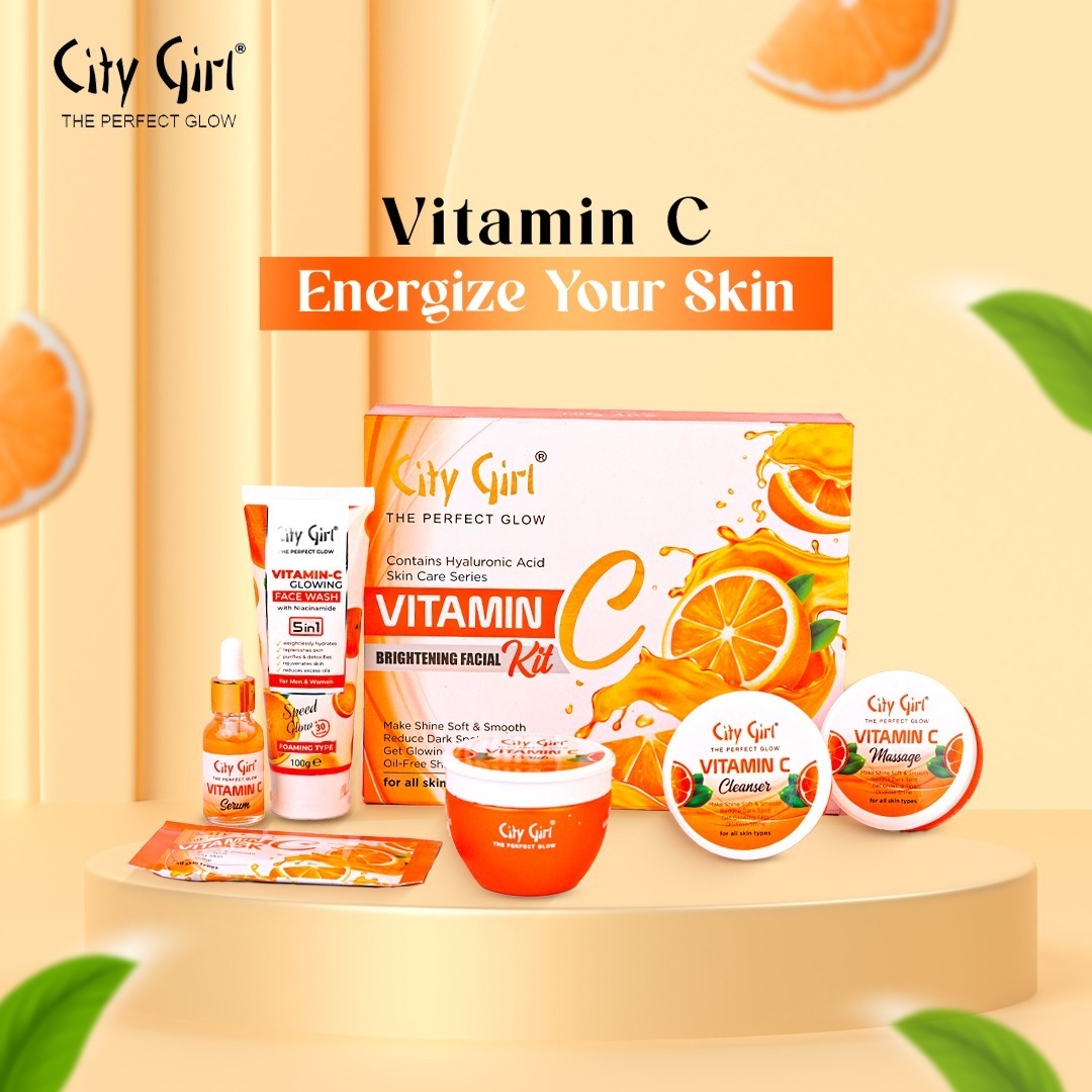 City Girl Vitamin C Facial Kit, Facial Kit, Vitamin-C, Glowing Kit,