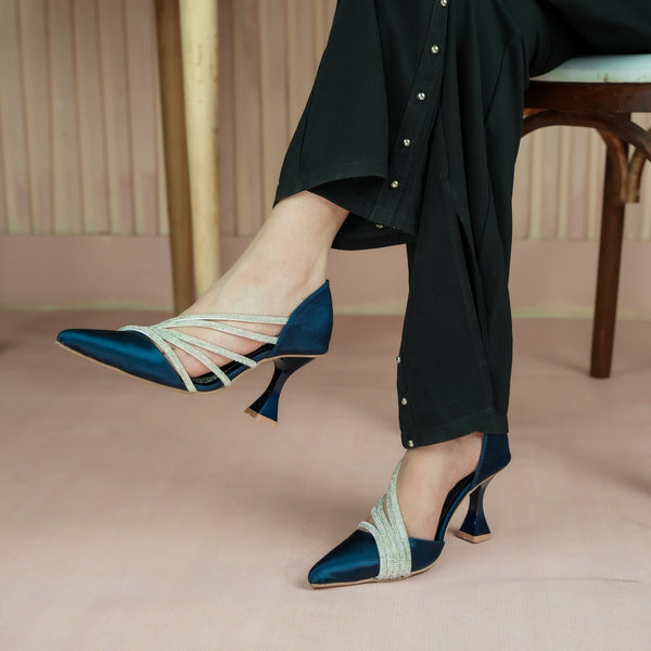 Sling Glitter Heel