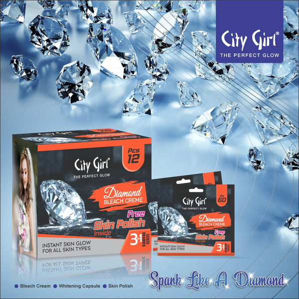 Diamond Bleach Sachet, City Girl, City Girl Diamond Bleach Cream, AY Cosmetics