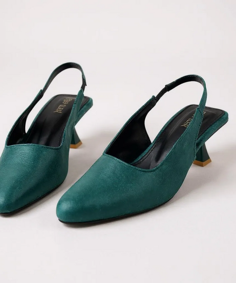 Noir Grace Slingbacks