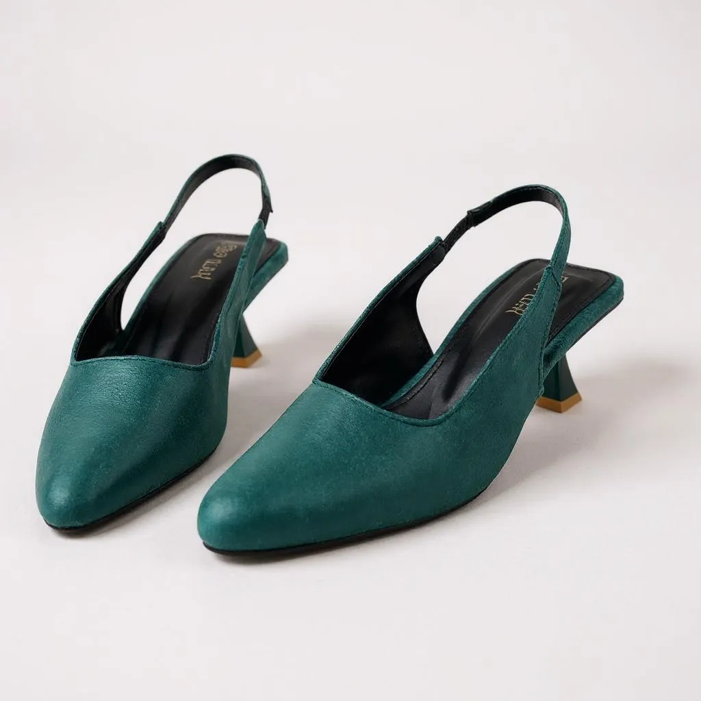 Noir Grace Slingbacks