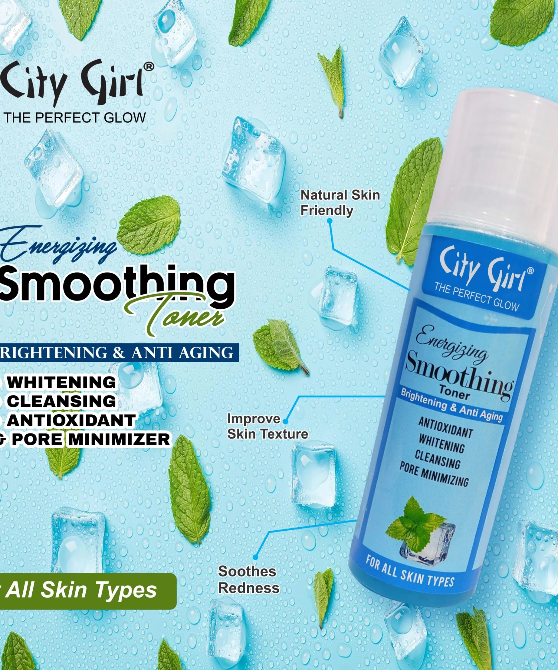 City Girl Energizing Smoothing Toner
