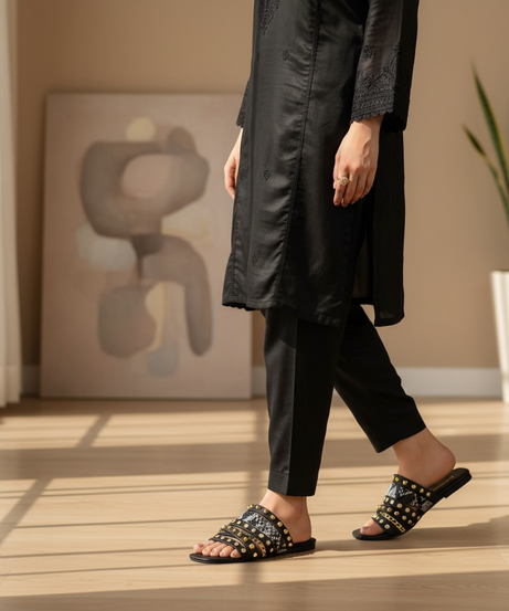 Golden Prowl Comfort Flats