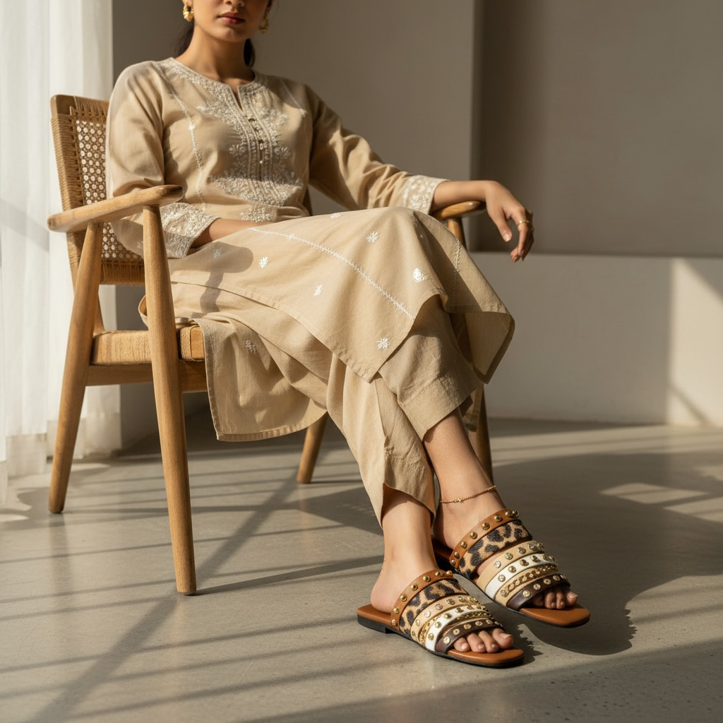 Golden Prowl Comfort Flats