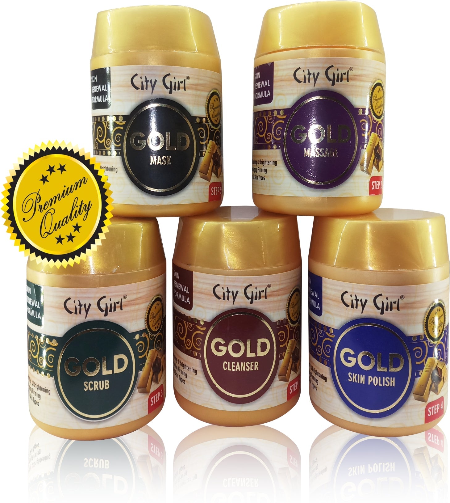 24K Gold Facial Kit Jar