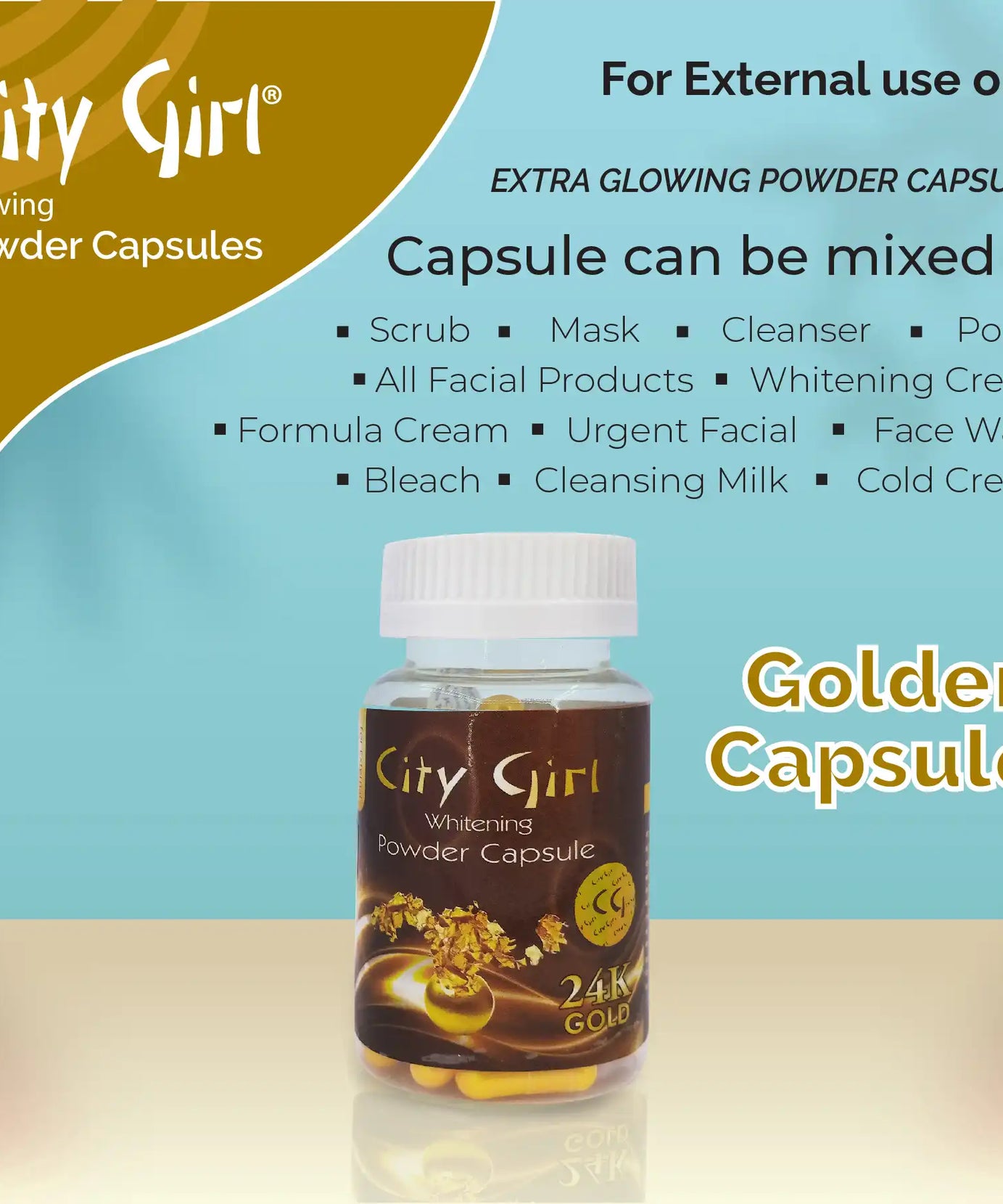 City Girl Golden Capsule Jar