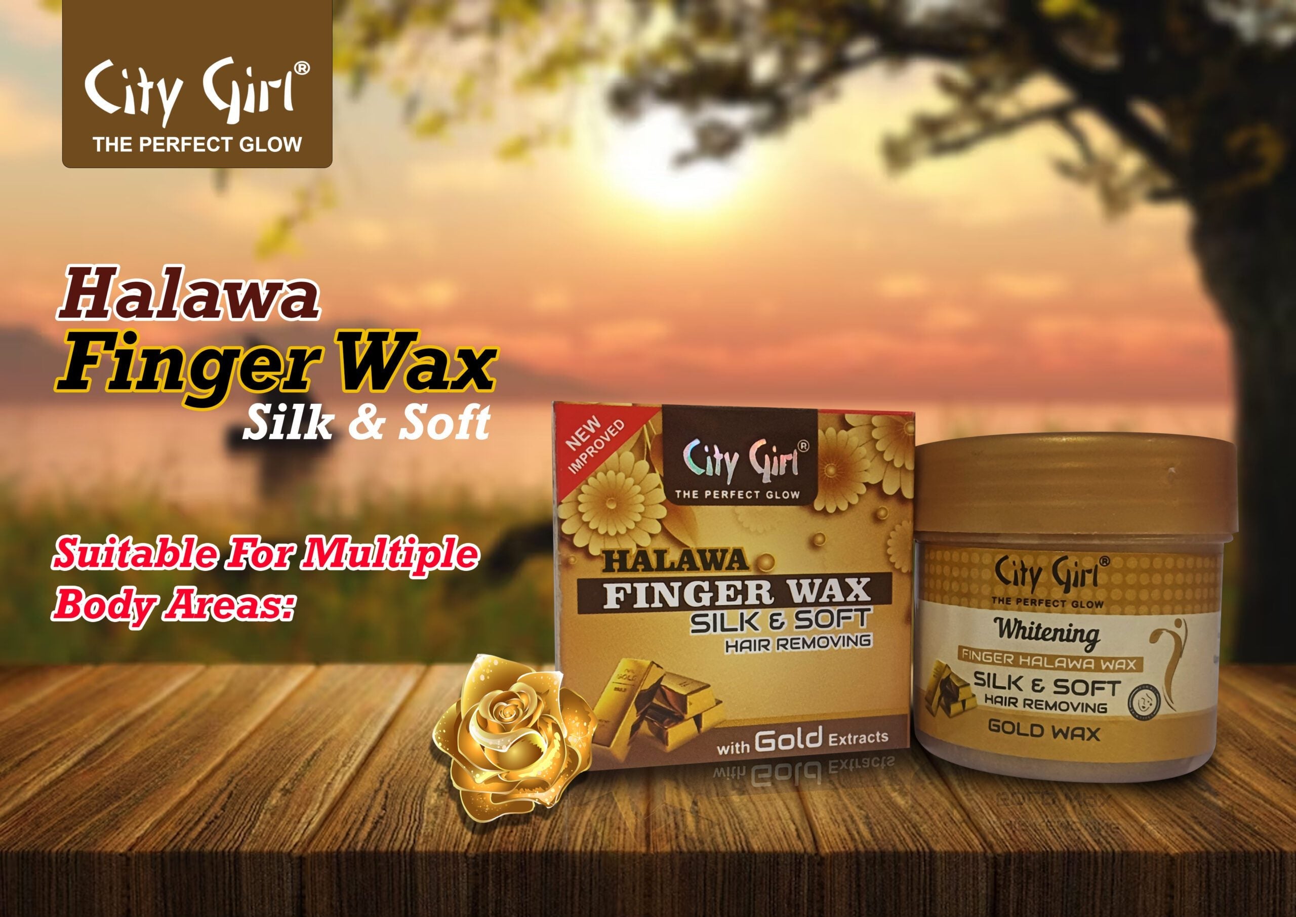 City Girl 24K Gold Halawa Finger Wax