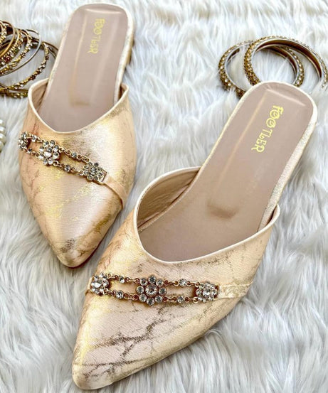 Jewel Texture Mules