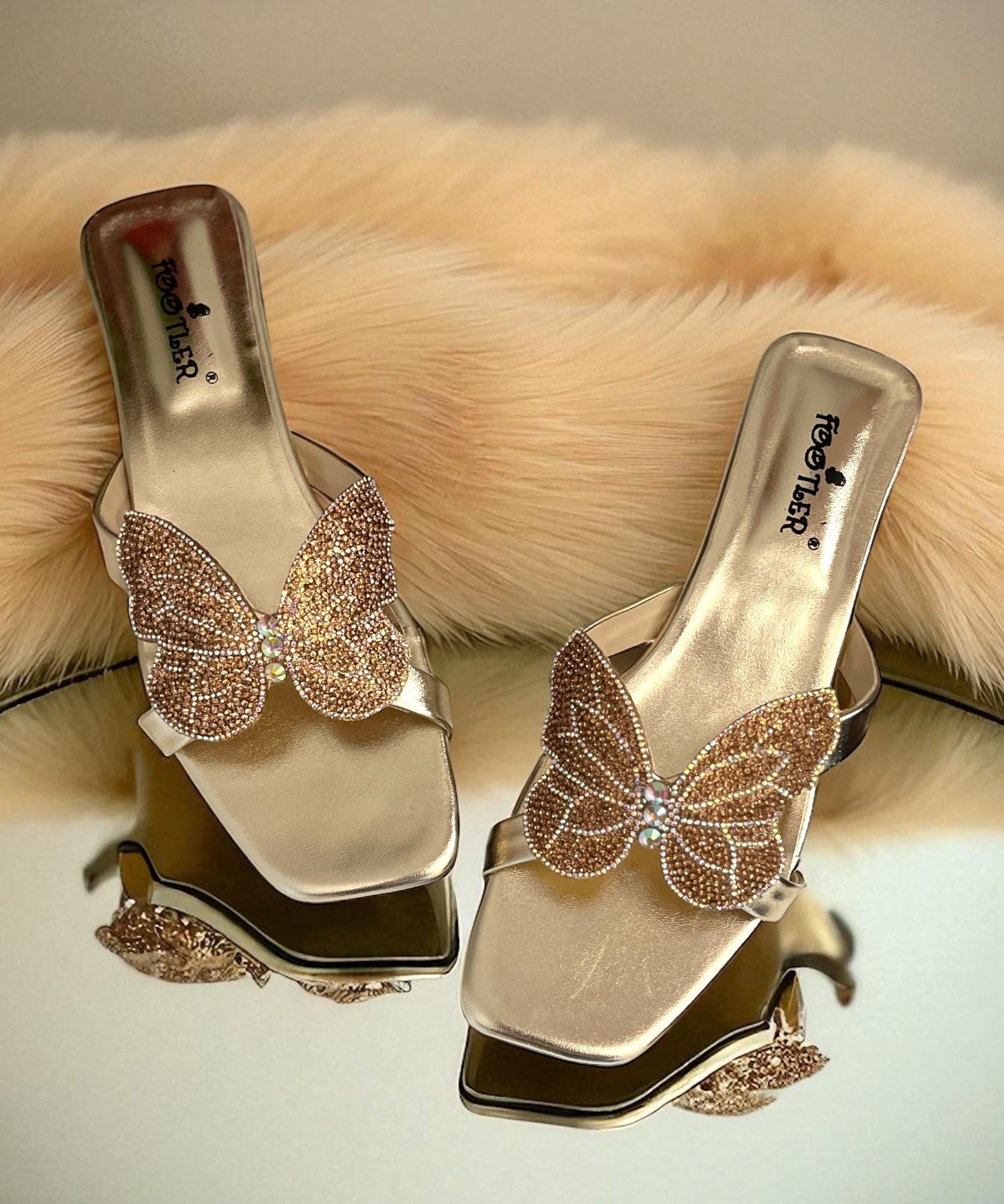 GlamourFly Crystal Slip-Ons