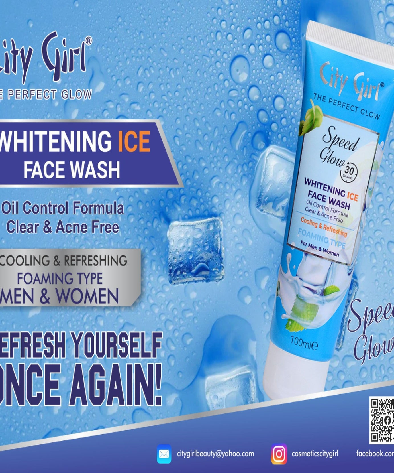 City Girl Whitening Ice Facewash