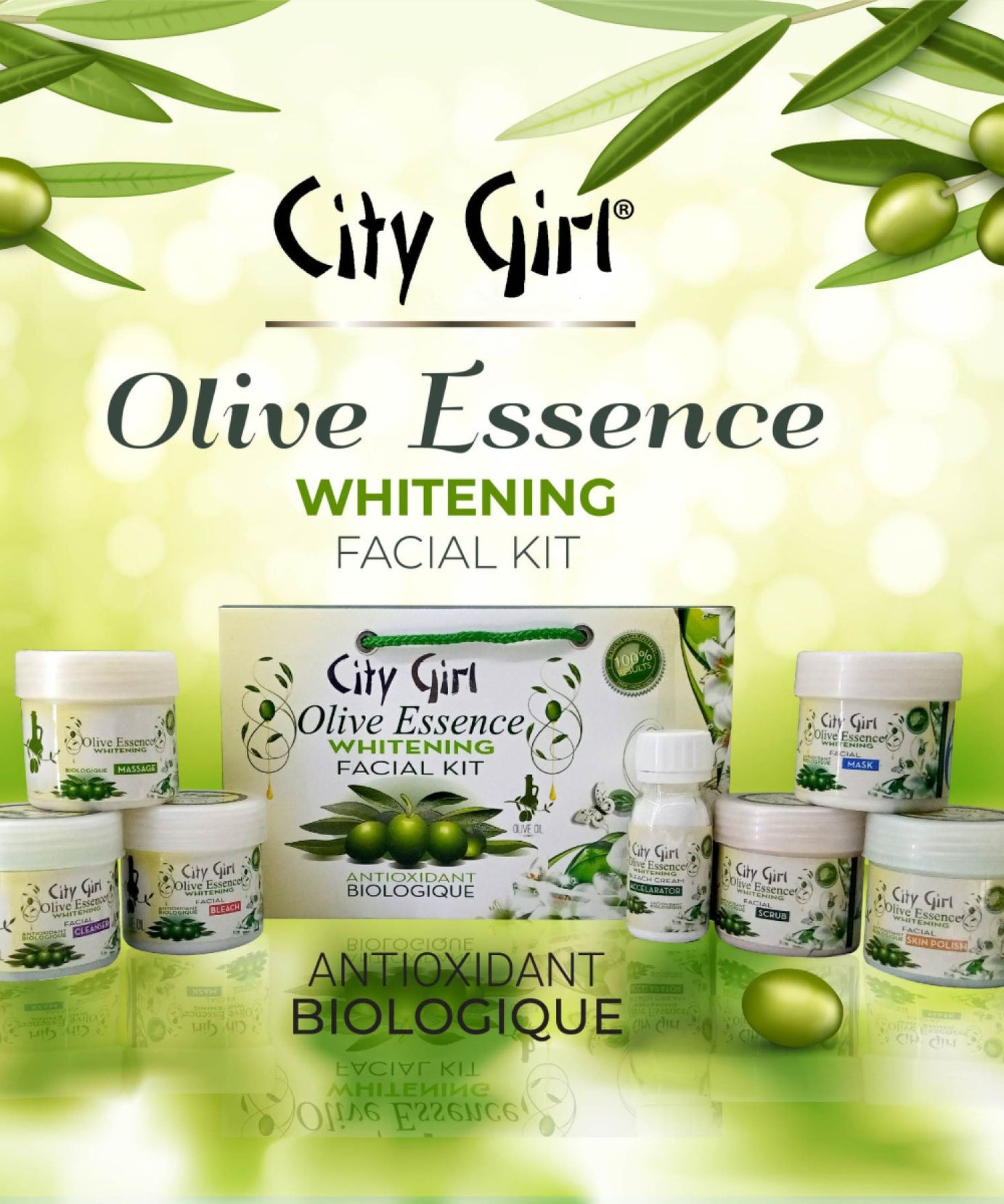 City Girl Olive Essence Whitening Facial Kit