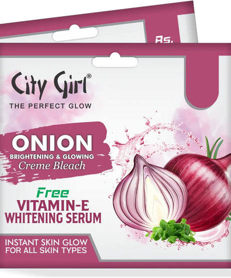 Onion Bleach Cream, Onion Bleach Creme, Bleach Creme, City Girl Onion Bleach Cream, Vitamin E, Serum Wali Bleach, AY Cosmetics,