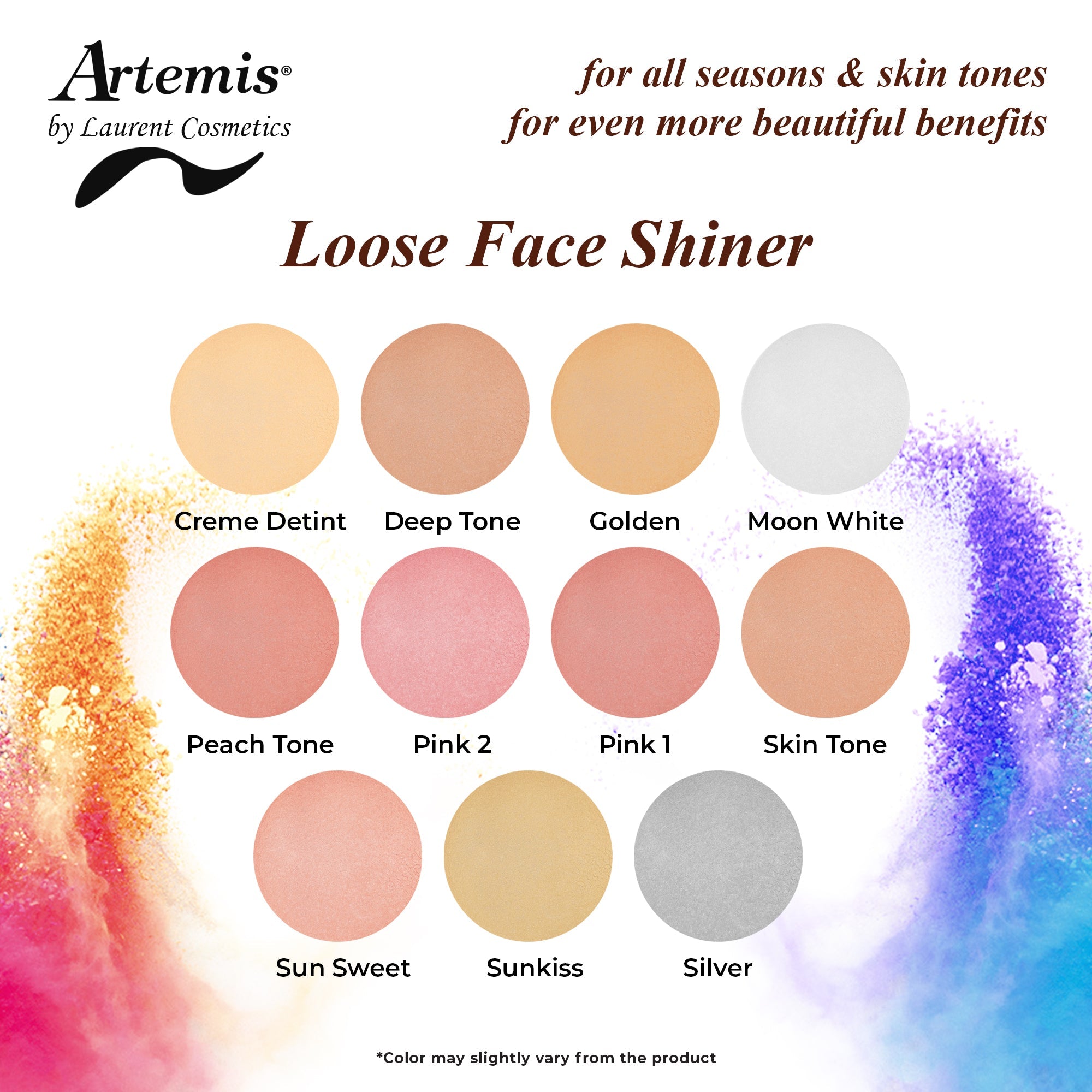 Artemis Loose Face Shiner Shade Card