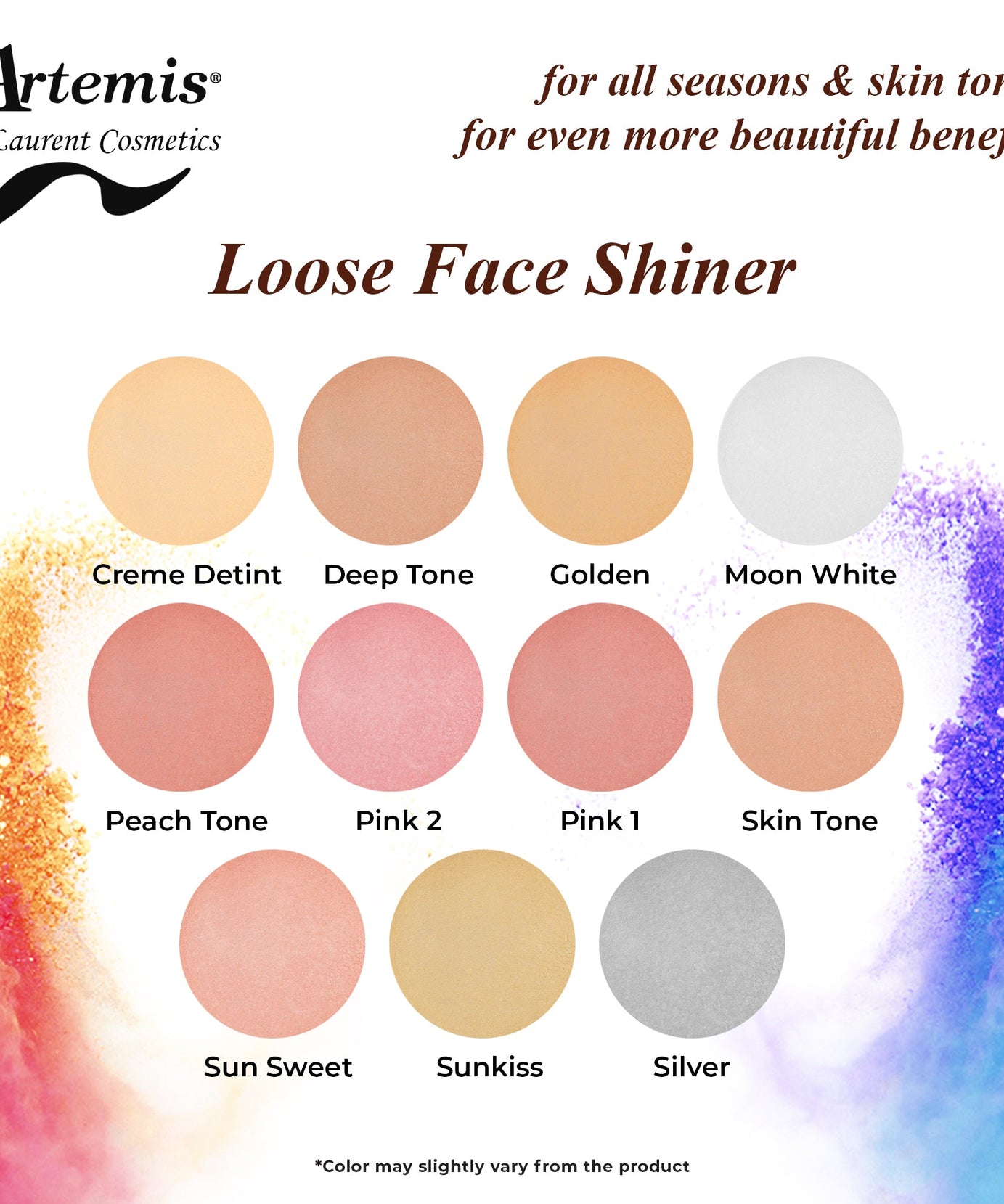 Artemis Loose Face Shiner Shade Card